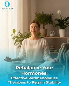 Optimal Body | Rebalance Your Hormones: Effective Perimenopause Therapies to Regain Stability